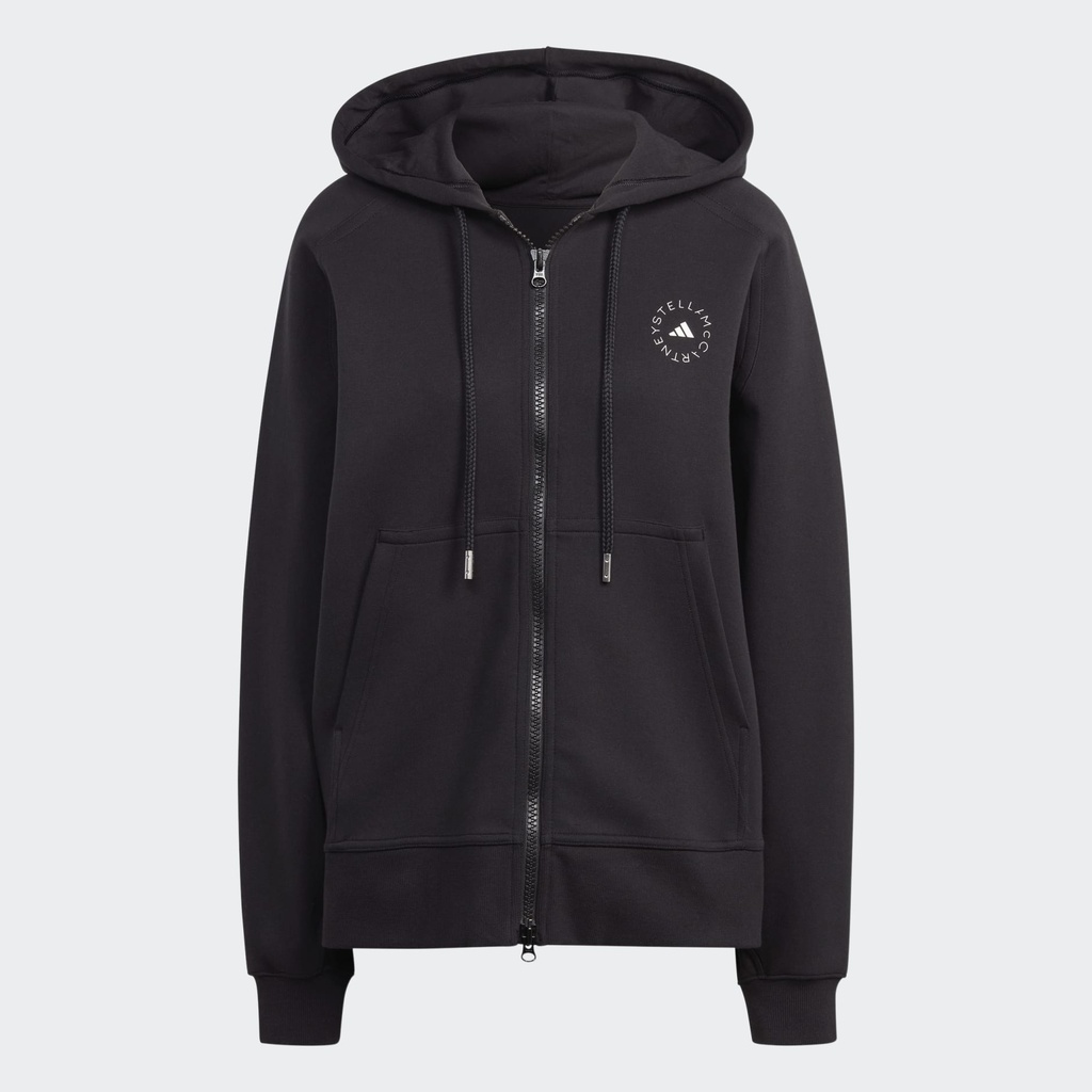ADIDAS BY STELLA MCCARTNEY FULL-ZIP HOODIE - Black / White