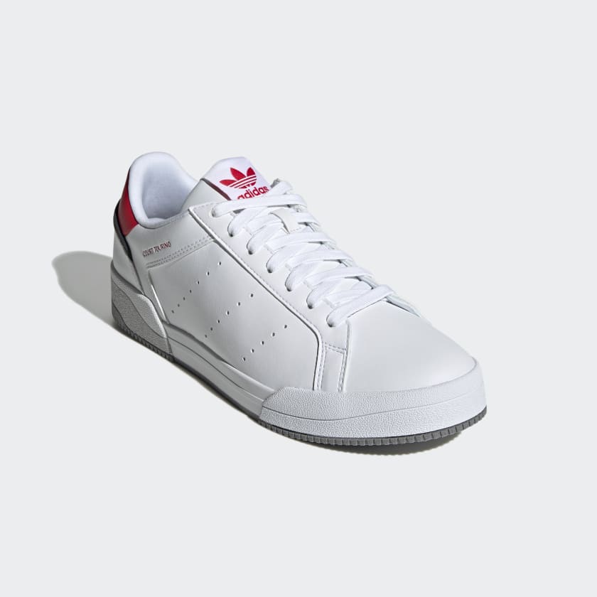 COURT TOURINO SHOES - Ftwr White / Vivid Red / Grey Three