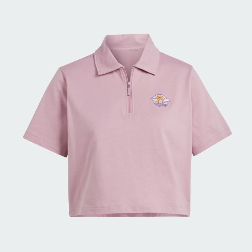 ADIDAS CROPPED POLO SHIRT - IN4140