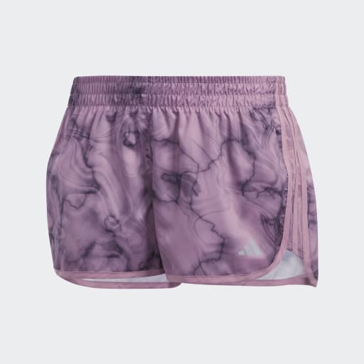 MARATHON 20 ALLOVER PRINT SHORTS - Wonder Orchid / Black