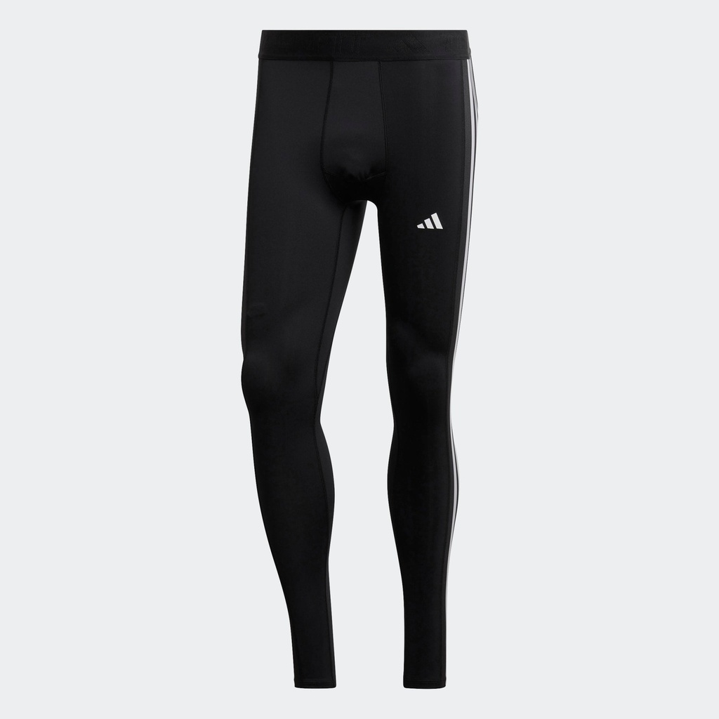 TECHFIT 3-STRIPES TRAINING LONG TIGHTS - Black