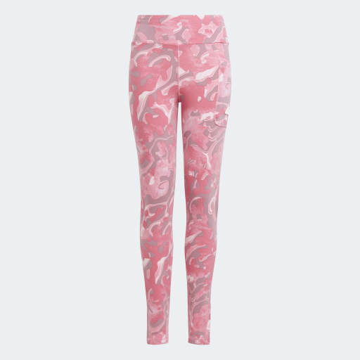 ADIDAS FUTURE ICONS ALLOVER PRINT COTTON LEGGINGS KIDS - IB4033