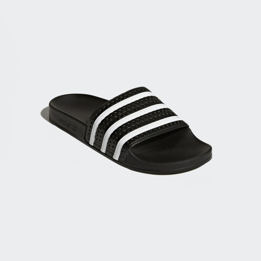ADILETTE SLIDES - Core Black / White / Core Black