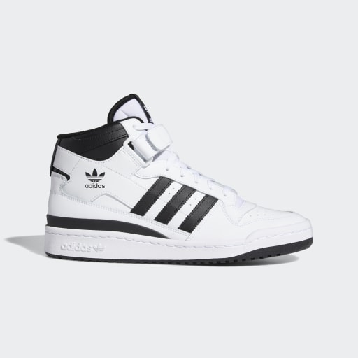 FORUM MID SHOES - Ftwr White / Core Black / Ftwr White