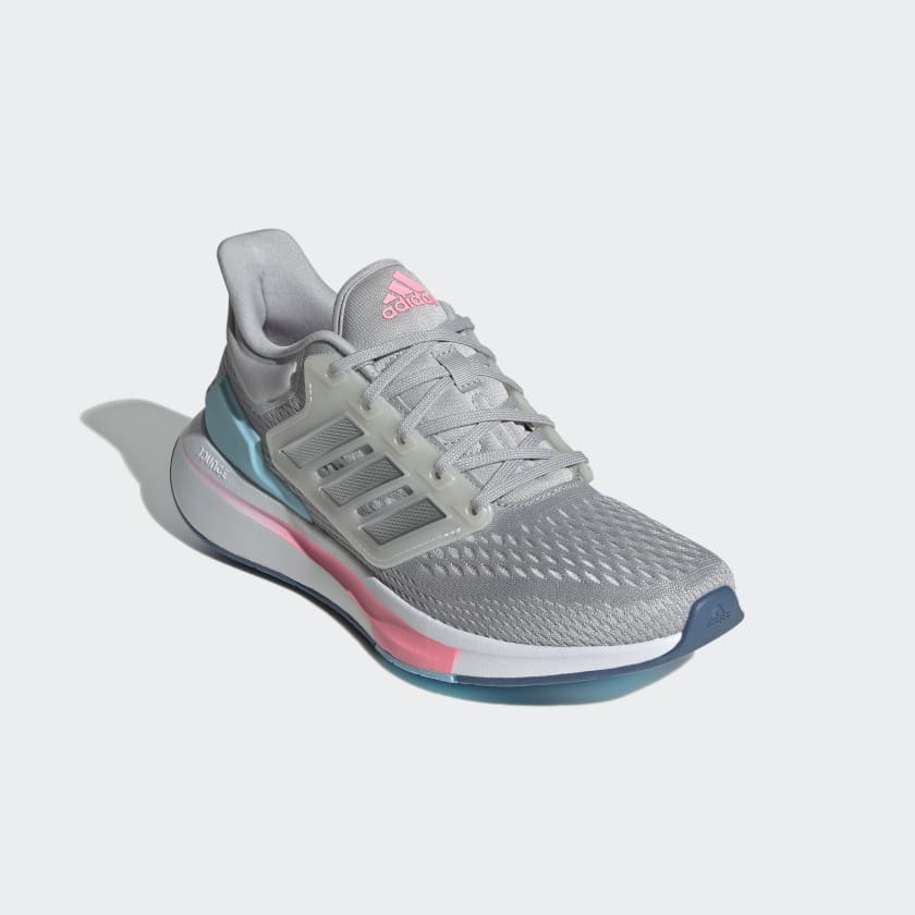 EQ21 RUN SHOES - Grey Two / Matte Silver / Bliss Blue