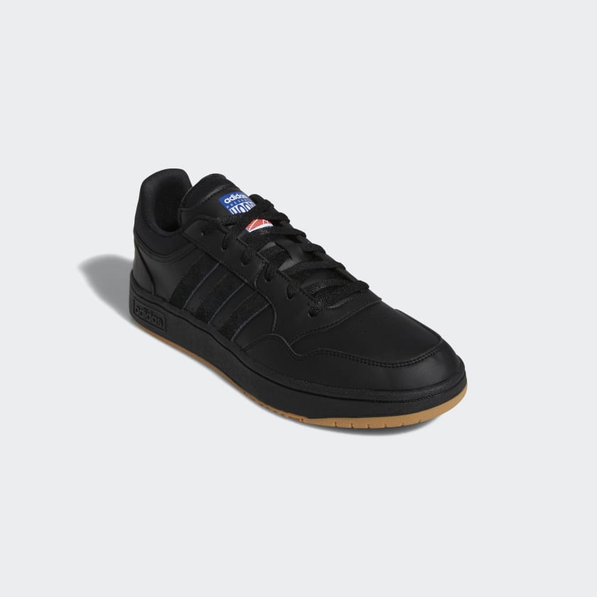 HOOPS 3.0 LOW CLASSIC VINTAGE SHOES - Core Black / Core Black / Ftwr White