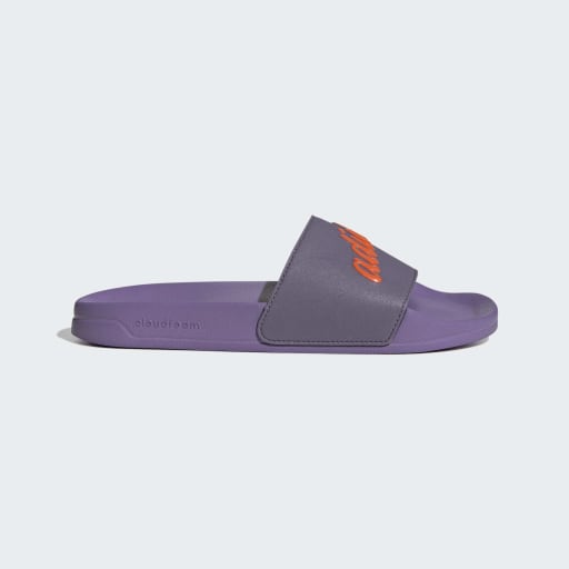 ADILETTE SHOWER - Shadow Violet / Impact Orange / Violet Fusion