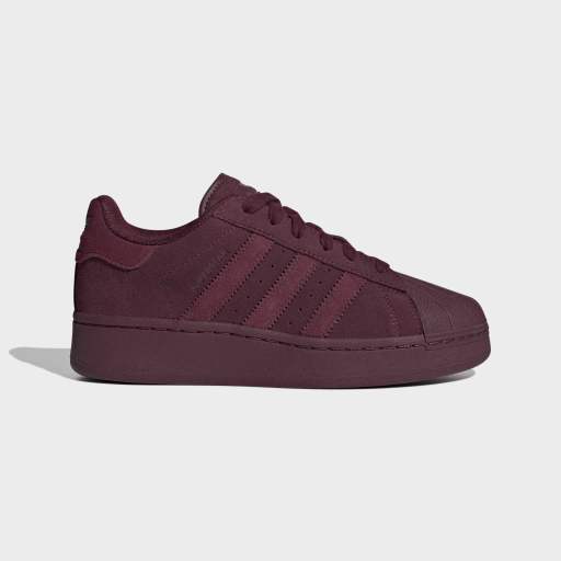SUPERSTAR XLG SHOES - Maroon / Crystal White / Maroon