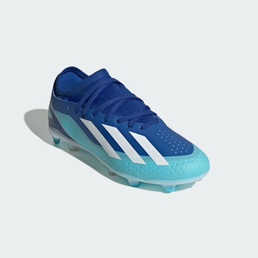 X CRAZYFAST.3 FIRM GROUND BOOTS KIDS - Bright Royal / Ftwr White / Solar Red