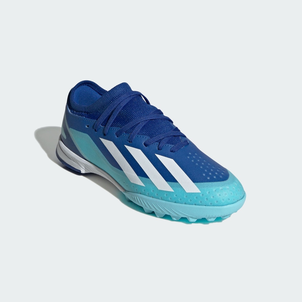 X CRAZYFAST.3 TURF BOOTS - Bright Royal / Ftwr White / Solar Red