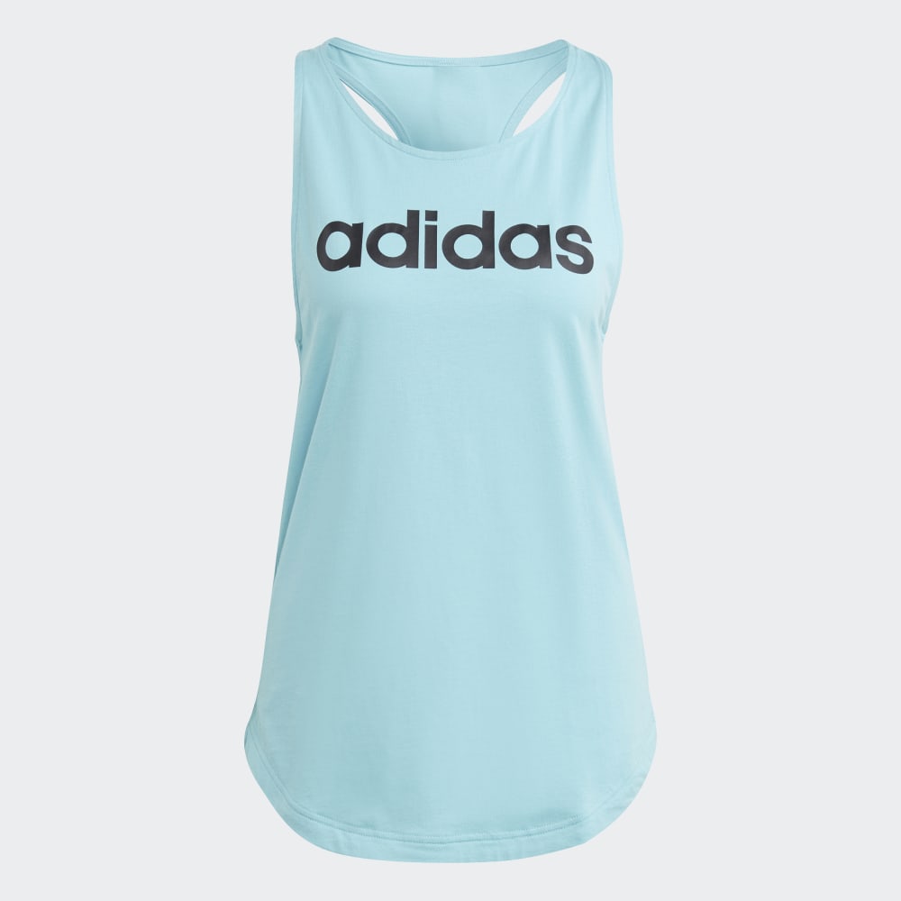 ESSENTIALS LOOSE LOGO TANK TOP - Turquoise