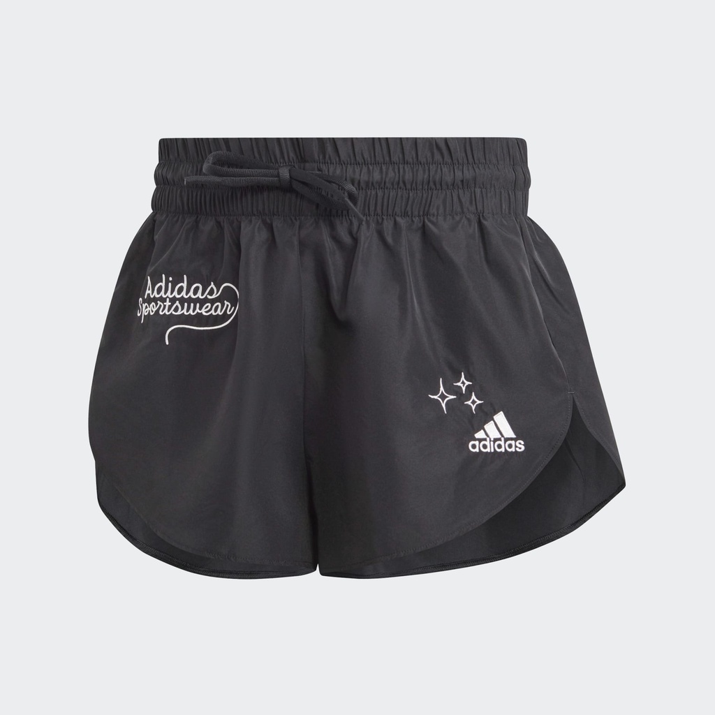 SCRIBBLE WOVEN SHORTS - Black