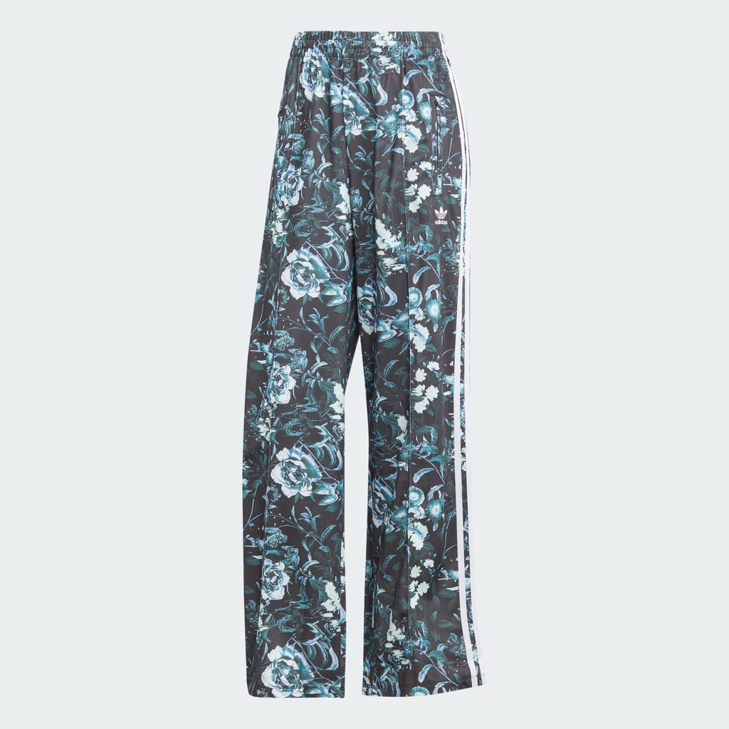 ADIDAS FLOWER FIREBIRD TRACKSUIT BOTTOMS - BLACK