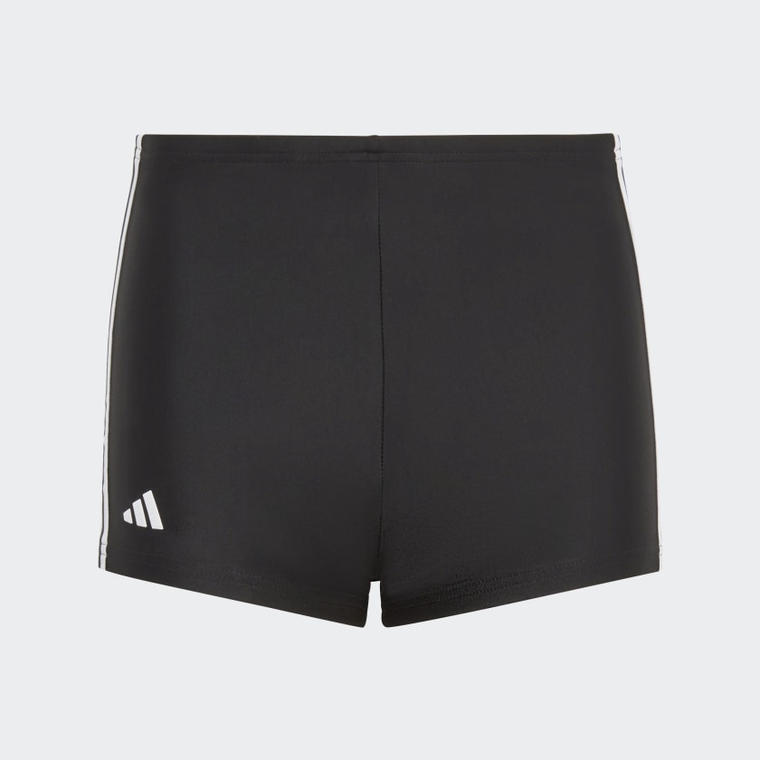 CLASSIC 3-STRIPES SWIM BOXERS - Black / White