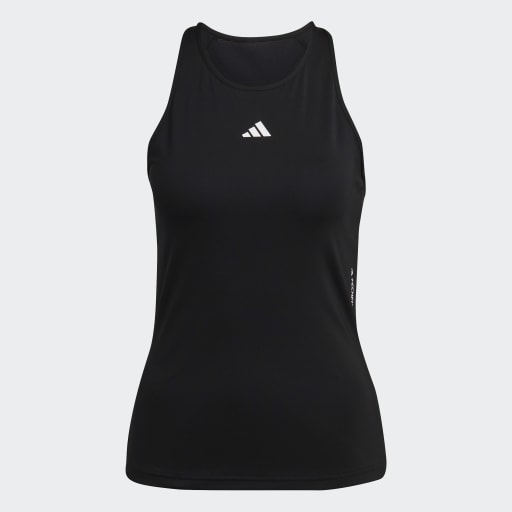 TECHFIT RACERBACK TRAINING TANK TOP - Black / White