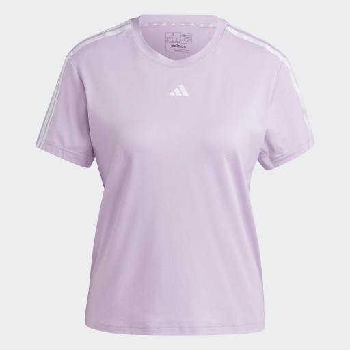 AEROREADY TRAIN ESSENTIALS 3-STRIPES T-SHIRT - Purple