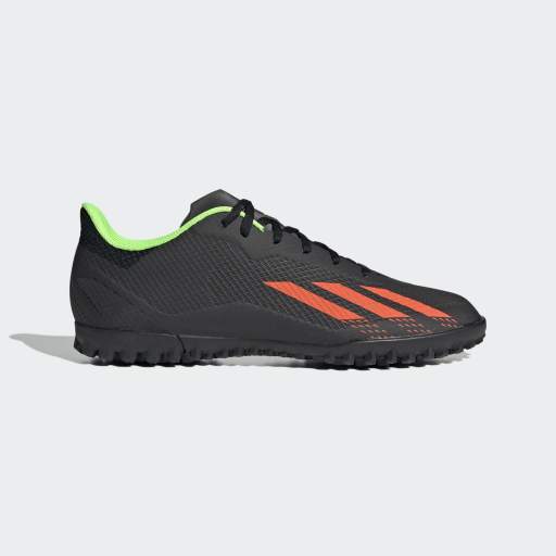X SPEEDPORTAL.4 TURF BOOTS - Core Black / Solar Red / Solar Green