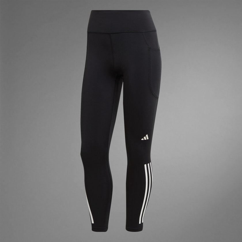 ADIDAS  DAILYRUN 3-STRIPES 7/8 LEGGINGS - BLACK