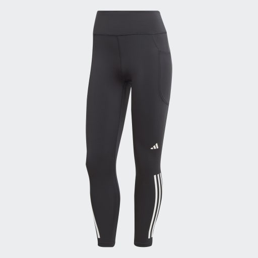 ADIDAS  DAILYRUN 3-STRIPES 7/8 LEGGINGS - BLACK