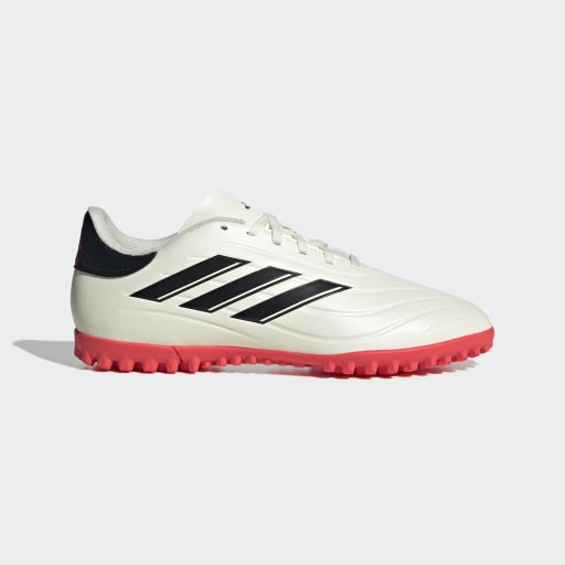 COPA PURE II CLUB TURF BOOTS - Ivory / Core Black / Solar Red