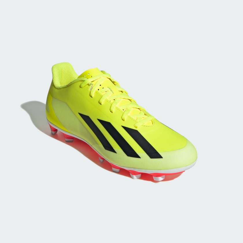 X CRAZYFAST CLUB FLEXIBLE GROUND BOOTS - Team Solar Yellow 2 / Core Black / Cloud White