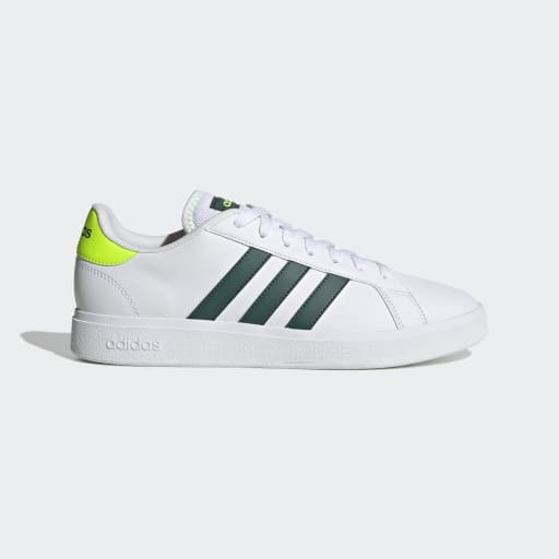 GRAND COURT TD LIFESTYLE COURT CASUAL SHOES - Cloud White / Collegiate Green / Lucid Lemon