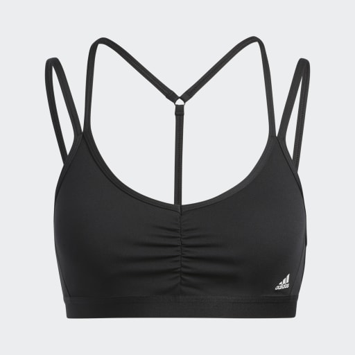 YOGA ESSENTIALS LIGHT-SUPPORT BRA - Black