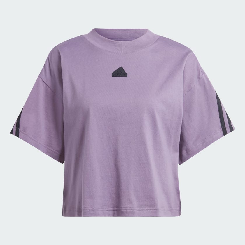 FUTURE ICONS 3-STRIPES T-SHIRT - Shadow Violet