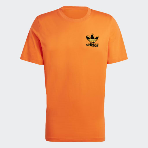 ADIDAS GRAPHICS FIRE TREFOIL T-SHIRT - ORANGE