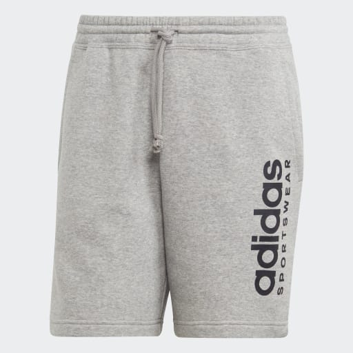 ALL SZN FLEECE GRAPHIC SHORTS - Medium Grey Heather