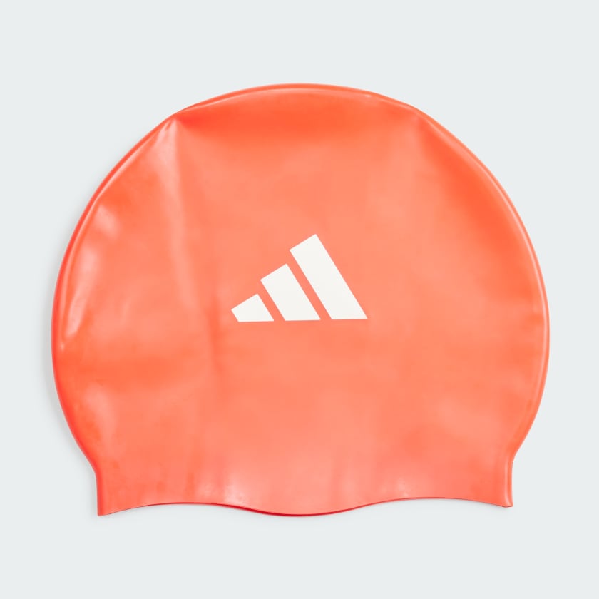 ADIDAS 3-STRIPES SWIM CAP KIDS - RED