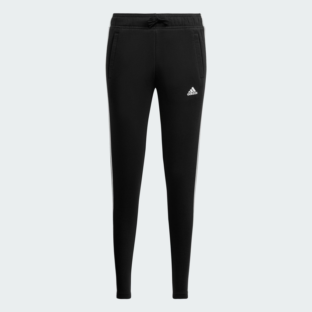ESSENTIALS 3-STRIPES JOGGERS - Black / White