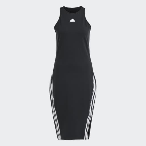 FUTURE ICONS 3-STRIPES DRESS - Black / White