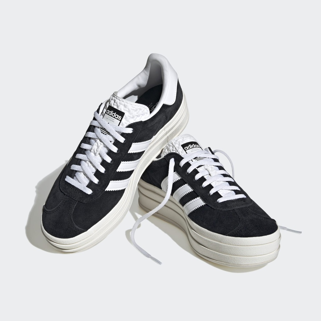 GAZELLE BOLD SHOES - Core Black / Cloud White / Core White
