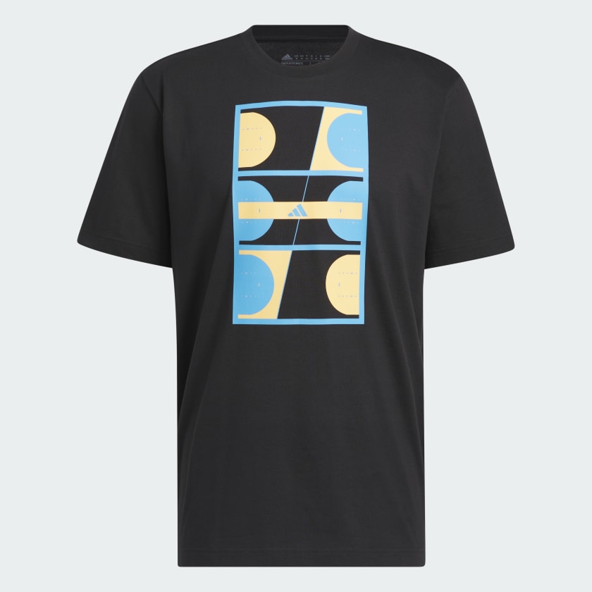 GLOBAL COURTS GRAPHIC T-SHIRT - Black