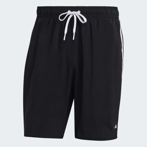 3-STRIPES CLX SWIM SHORTS - Black / White