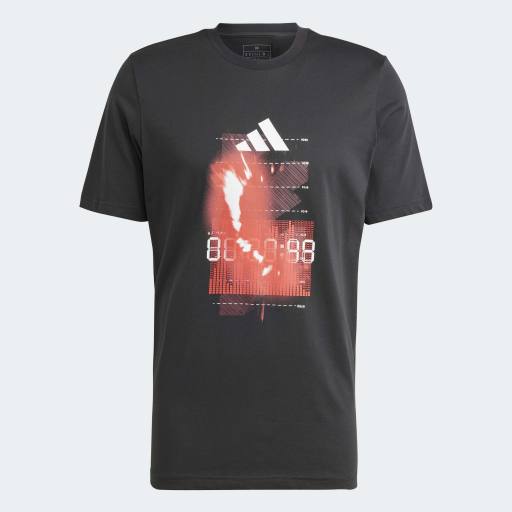 BACK HIIT DISPLAY GRAPHIC T-SHIRT - Black