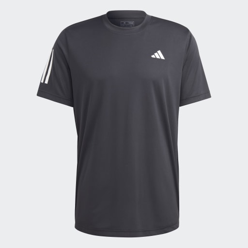 CLUB 3-STRIPES TENNIS T-SHIRT - Black