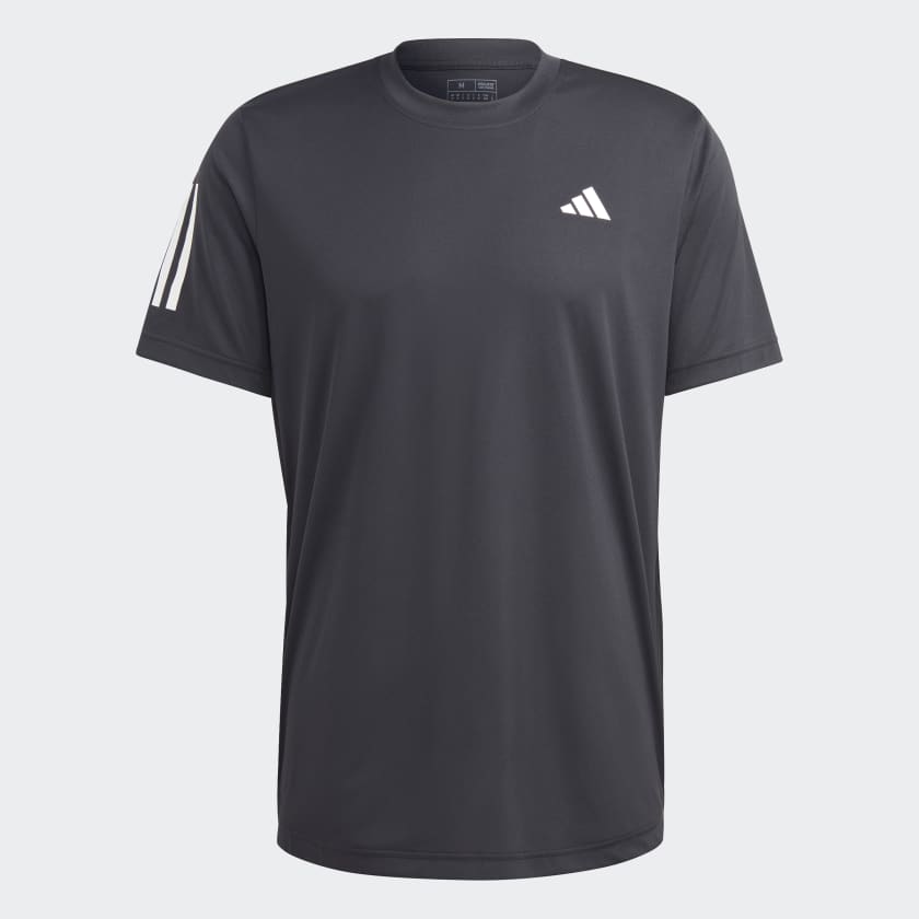 CLUB 3-STRIPES TENNIS T-SHIRT - Black