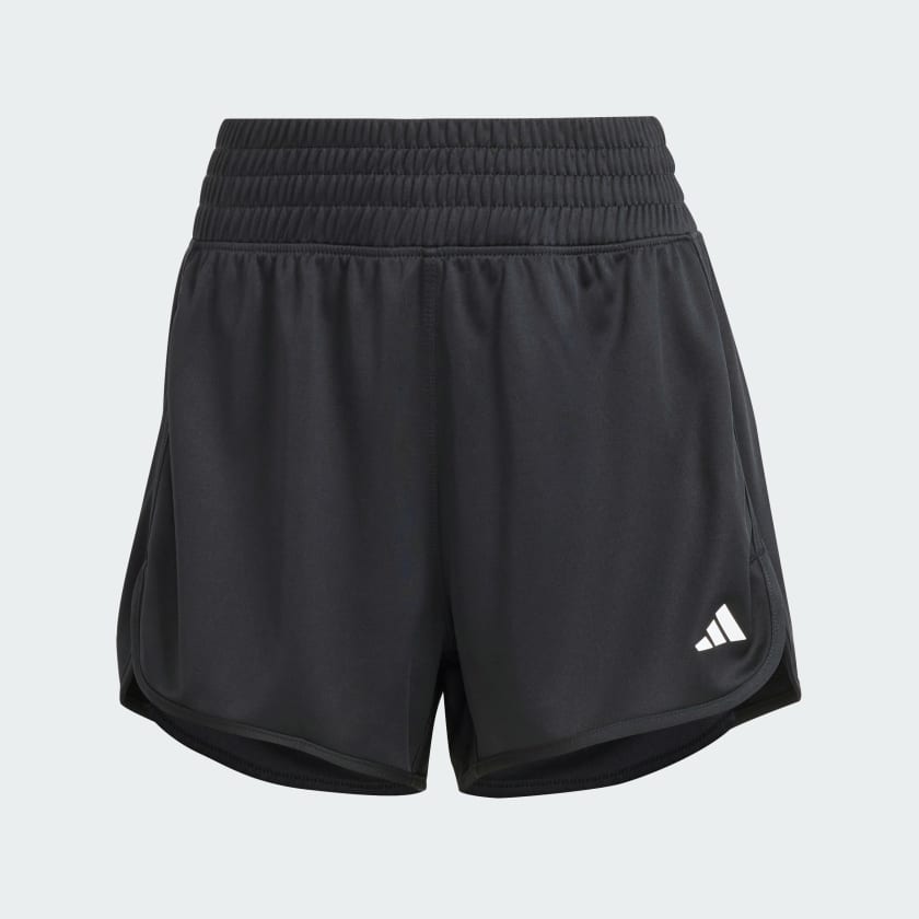 PACER ESSENTIALS KNIT HIGH-RISE SHORTS - Black