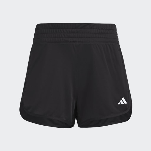 PACER ESSENTIALS KNIT HIGH-RISE SHORTS - Black