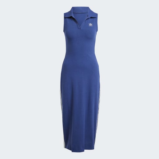 PREMIUM ORIGINALS RIB DRESS - Dark Blue