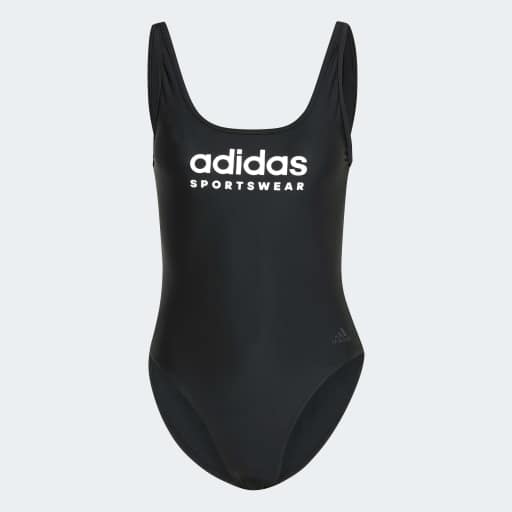 SPORTSWEAR U-BACK SWIMSUIT - Black / White