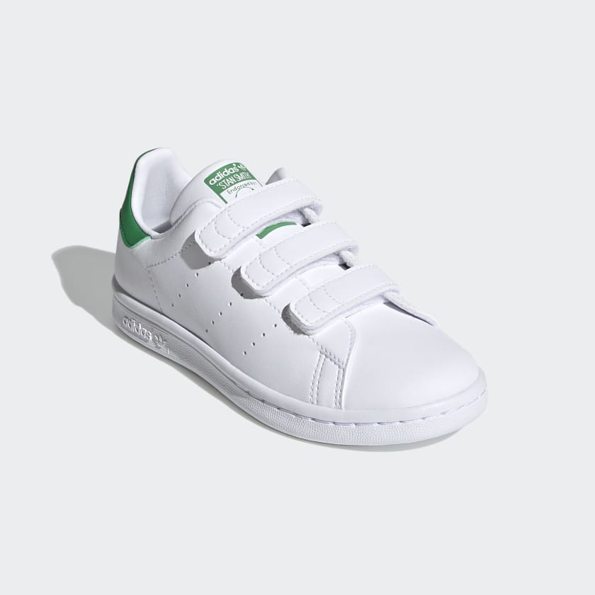 STAN SMITH SHOES - Cloud White / Cloud White / Green