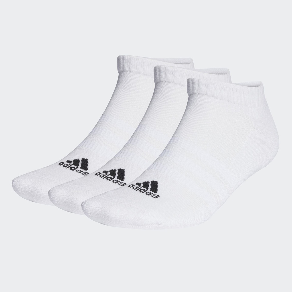 CUSHIONED LOW-CUT SOCKS 3 PAIRS - White / Black