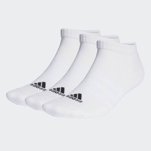CUSHIONED LOW-CUT SOCKS 3 PAIRS - White / Black