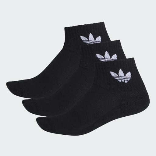 MID CREW SOCKS 3 PAIRS - Black