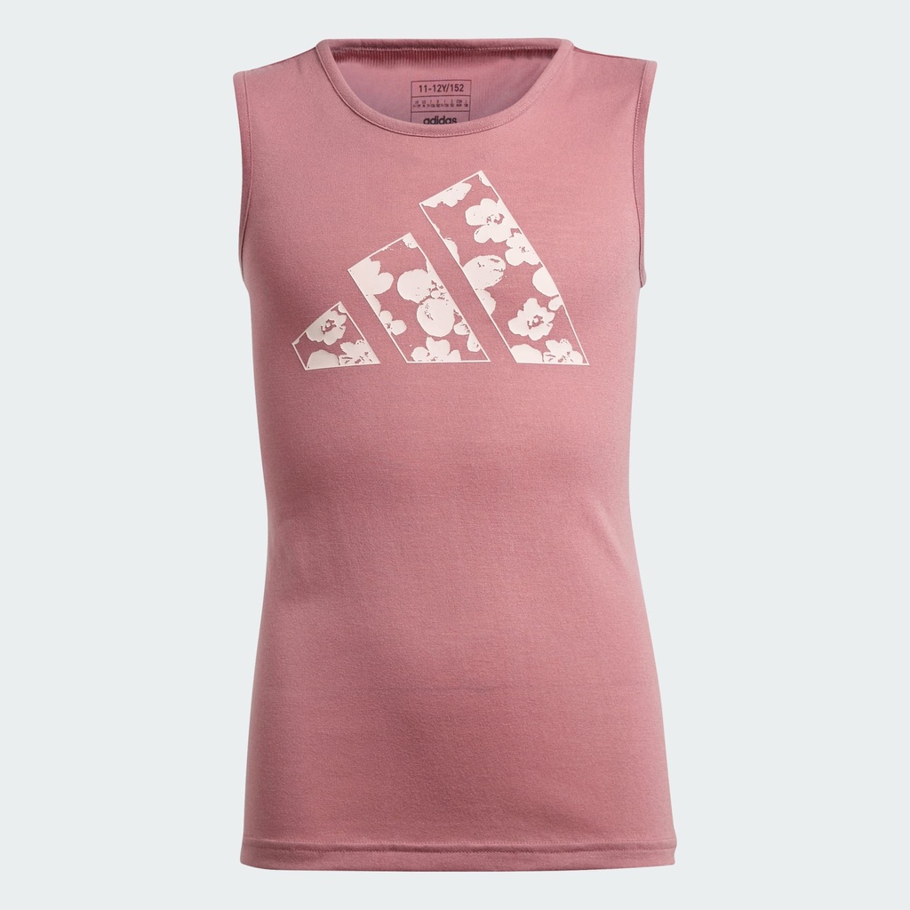 TRAIN ESSENTIALS REGULAR FIT LOGO TRAINING TEE KIDS - Preloved Crimson