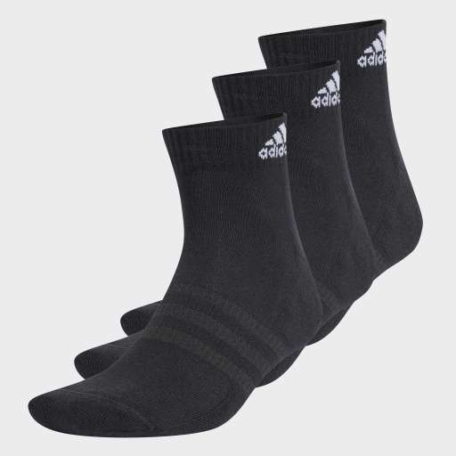 CUSHIONED SPORTSWEAR ANKLE SOCKS 3 PAIRS - Black / White