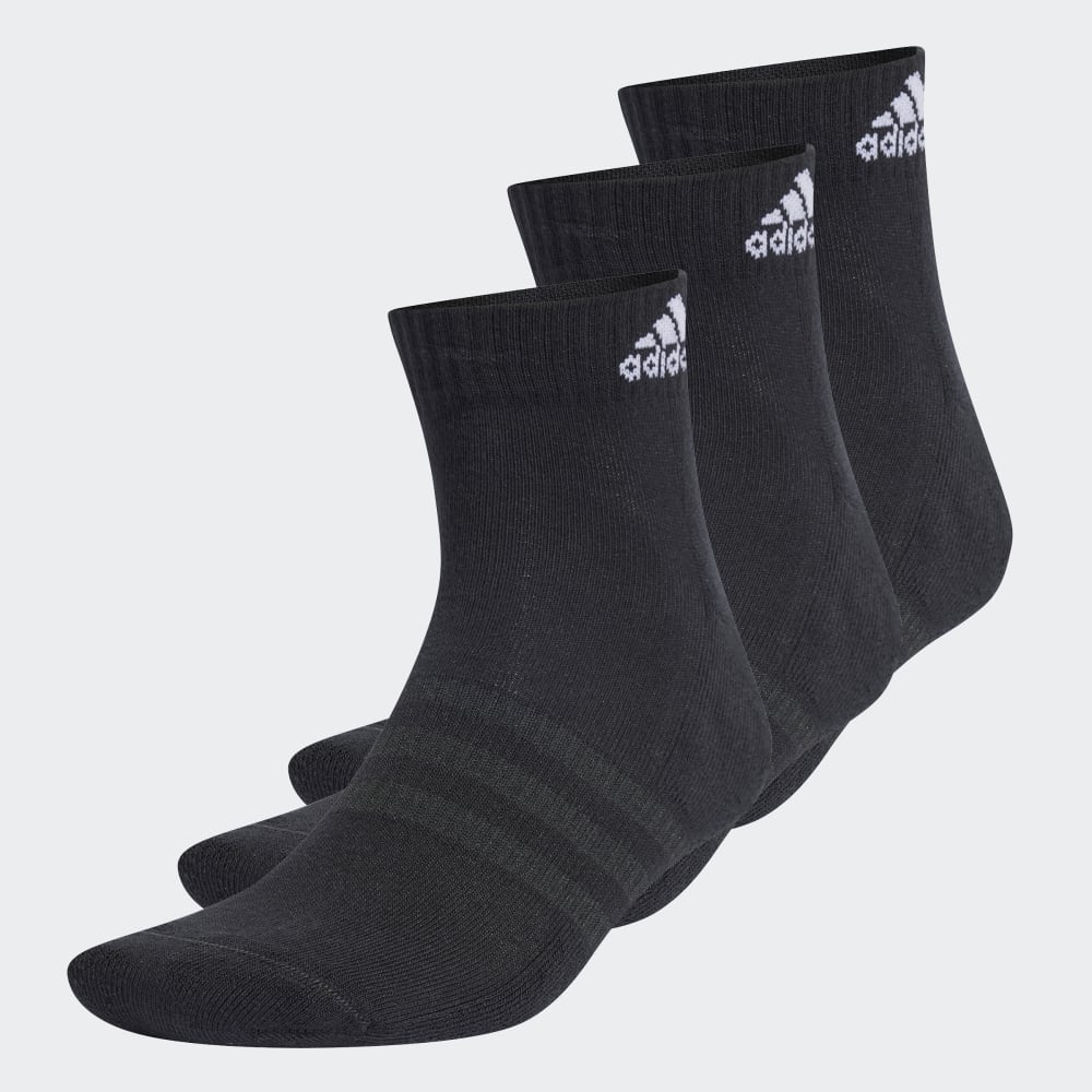 CUSHIONED SPORTSWEAR ANKLE SOCKS 3 PAIRS - Black / White